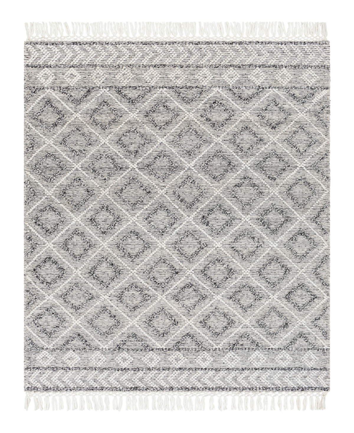 Surya Fleur Fle-2301 9' x 12' Outdoor Area Rug - Gray, White