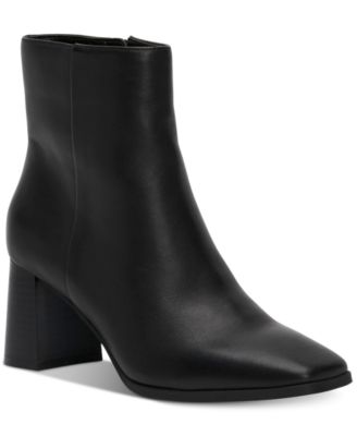 macys block heel booties