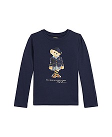 Little Girls Polo Bear Long-Sleeve T-shirt
