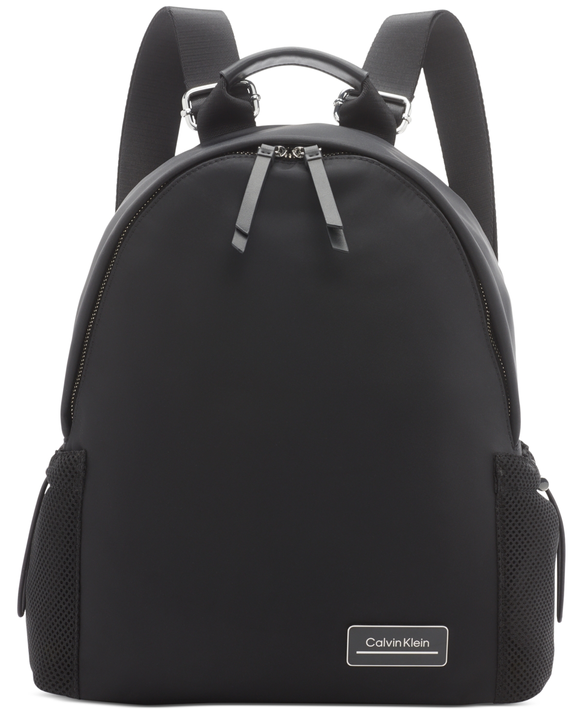 Jessie Mesh Side Pocket Nylon Backpack - Brown Khk