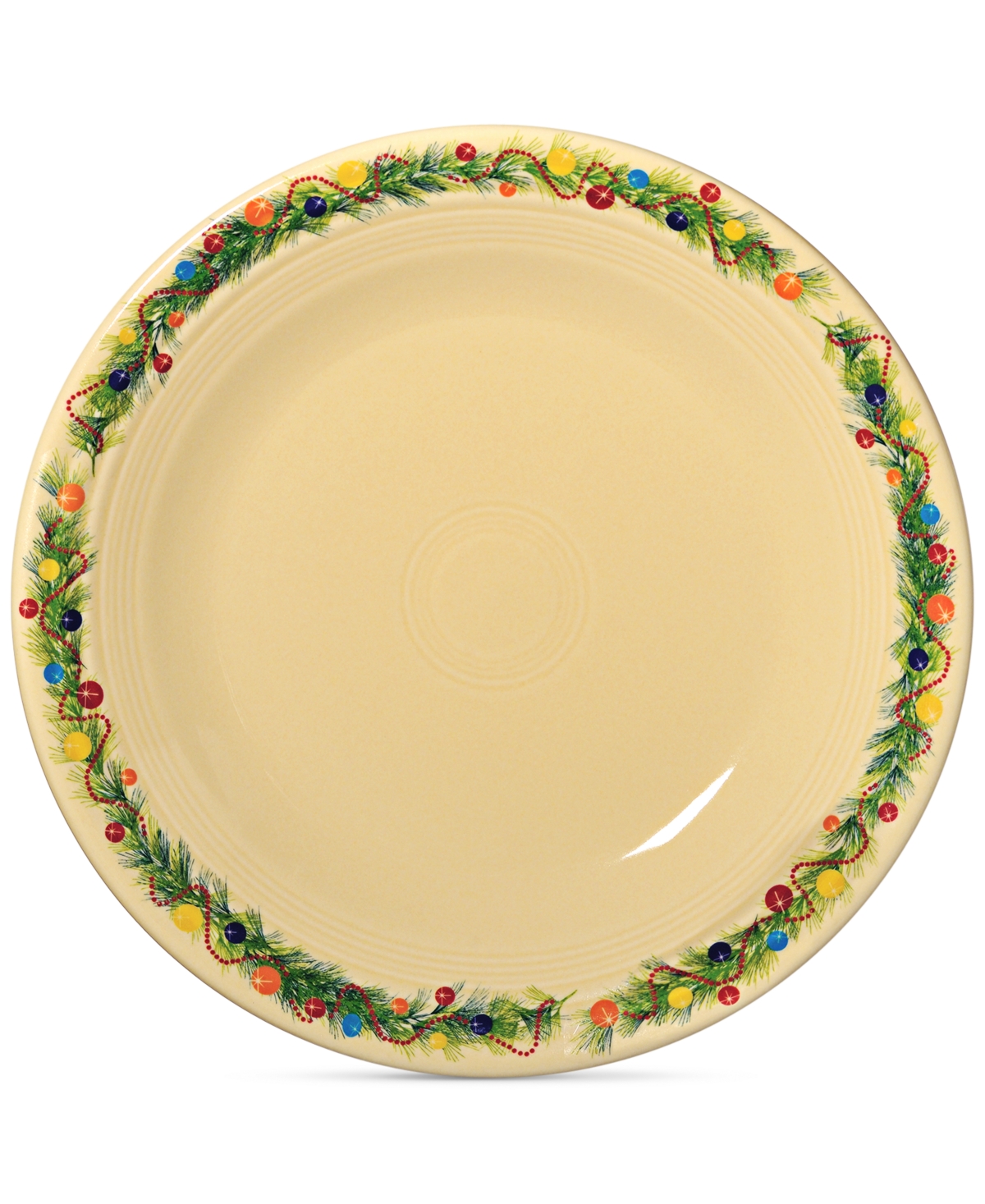 Christmas Tree 10.5" Dinner Plate - BEIGE