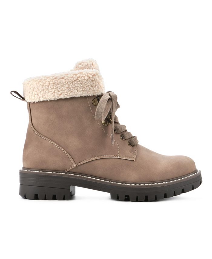 Cliffs by White Mountain Women's Miles Lace-Up Booties - Macy's