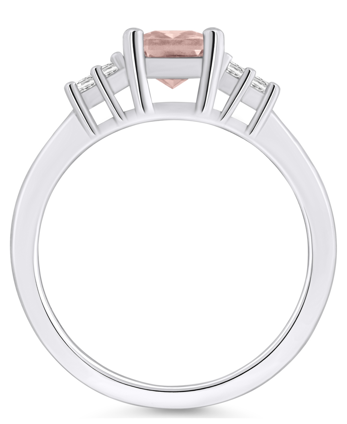 Gemstone and Diamond (1/5 ct. t.w.) Ring in 14k Gold - White Gold