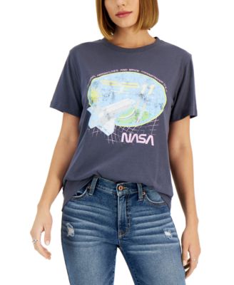 Grayson Threads Black - Juniors' NASA Graphic T-Shirt