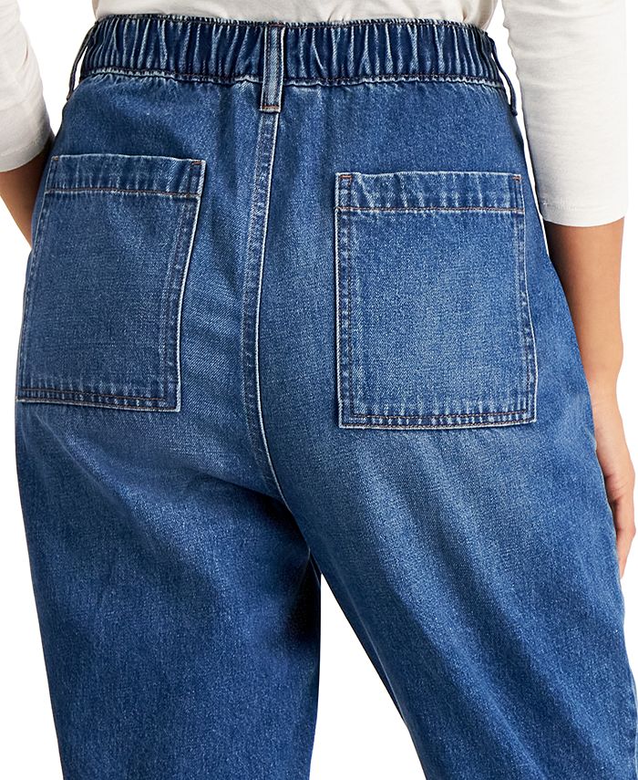 Style & Co Petite HighRise Utility Jogger Jeans, Created for Macy's