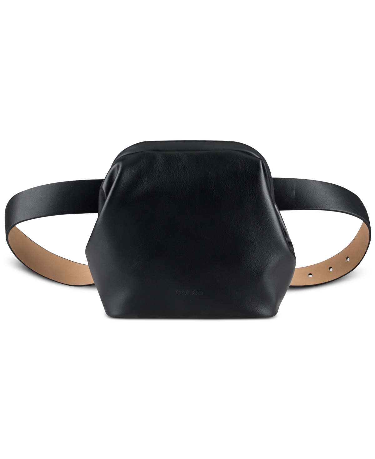 Calvin Klein Women's Frog Mouth Belt Bag In Black