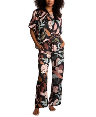 Midnight Bakery - Women's Marigold Hammered-Satin Pajama Set