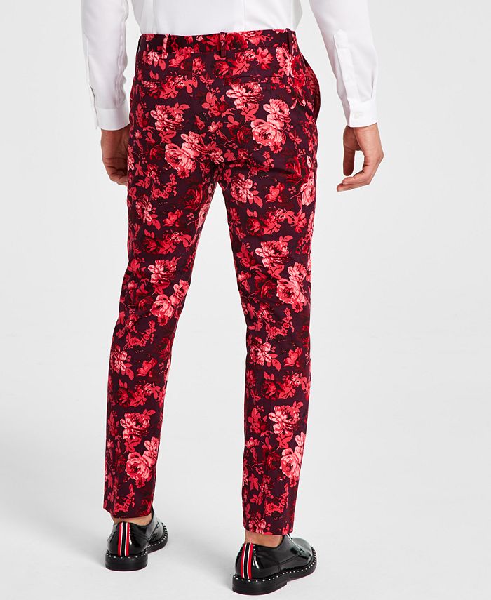 I.N.C. International Concepts Men's Roscoe Slim-Fit Floral-Print Suit ...
