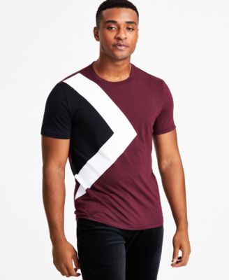 I.N.C. International Concepts - Men's Chevron Colorblocked T-Shirt