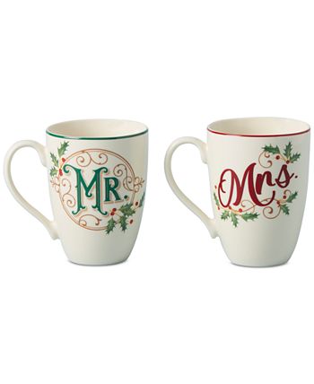 Lenox Mr & Mrs 2-Piece Mug Set