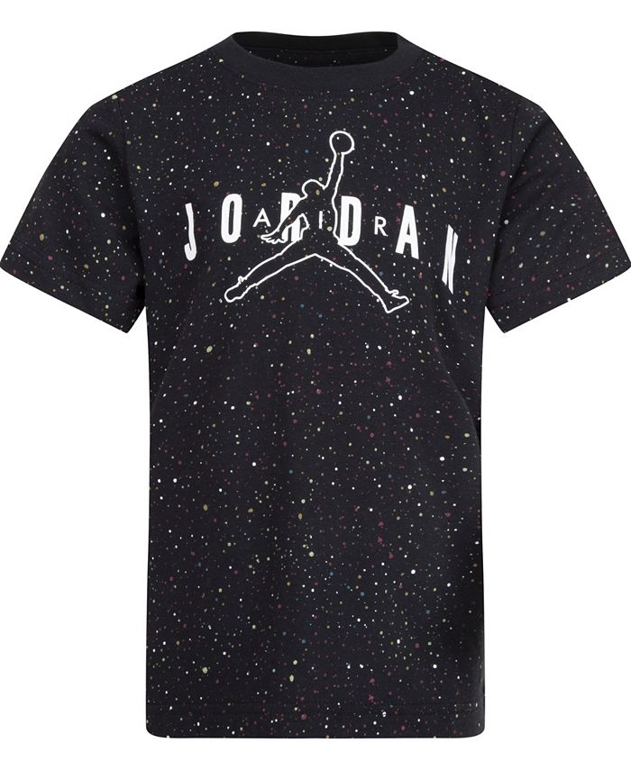 Jordan Junior Boys' Speckled Allover Print T-shirt / White