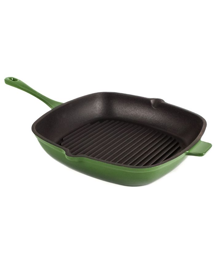 BergHOFF Neo Cast Iron 11" Grill Pan and 10" Fry Pan, Set of 2 Macy's