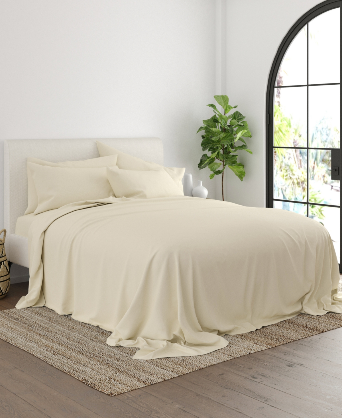 Solids in Style by The Home Collection 6 Piece Bed Sheet Set,