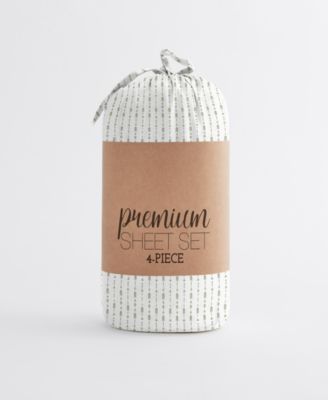 The Boho & Beyond Premium Ultra Soft Pattern 3-Pc. Sheet Set, Twin