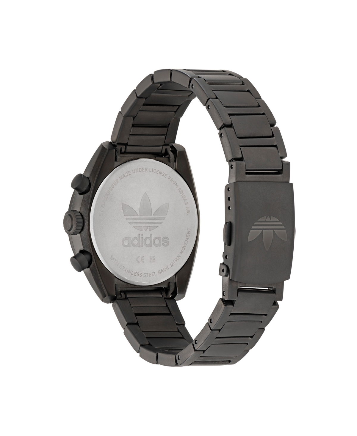 adidas Unisex Three Hand Edition One ChronoStainless Steel Bracelet Watch 40mm - Gunmetal Gray