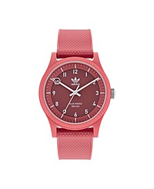 Unisex Solar Project One Pink Resin Strap Watch 39mm