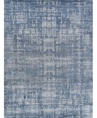 Exquisite Rugs Antolini Er3940 8' X 10' Area Rug In Blue,ivory