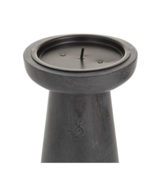 by Cosmopolitan Mango Wood Modern Candle Holder, Set of 3