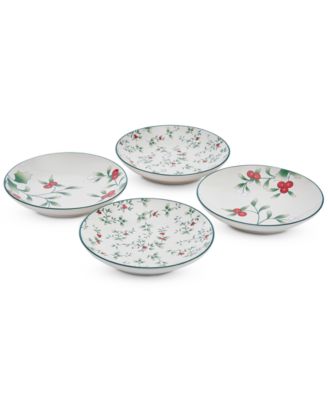 Holiday Appetizer Plates, Set of 4