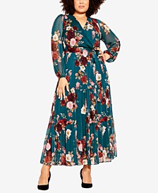 Trendy Plus Size Floral Paradise Maxi Dress