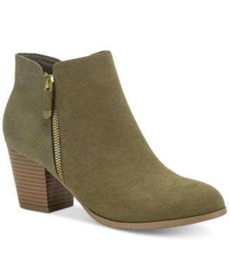 macy's olive green boots