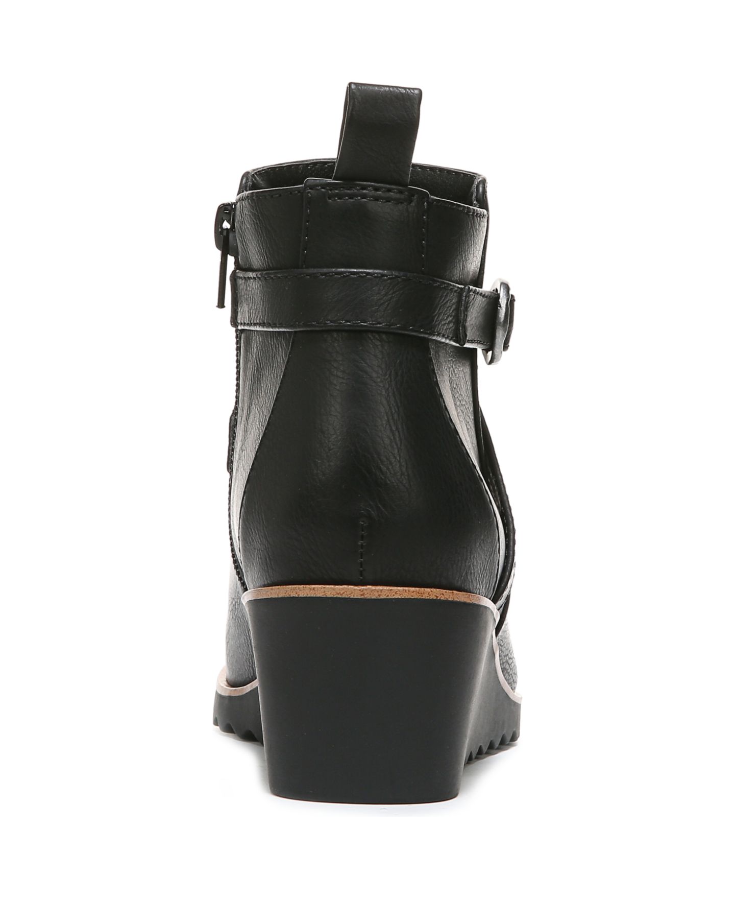 Женские ботинки LifeStride Zinfandel Wedge Booties, цвет: Чёрная искусственная кожа — фото 4