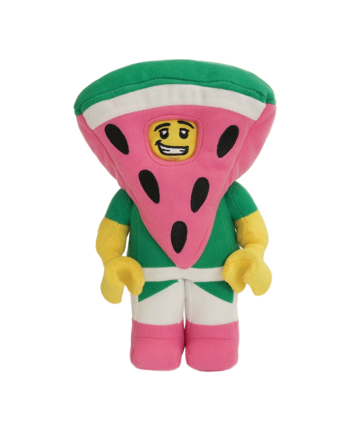 Manhattan Toy Company Kids' Lego Minifigure Watermelon Guy 9.5" Plush Character In Multicolor
