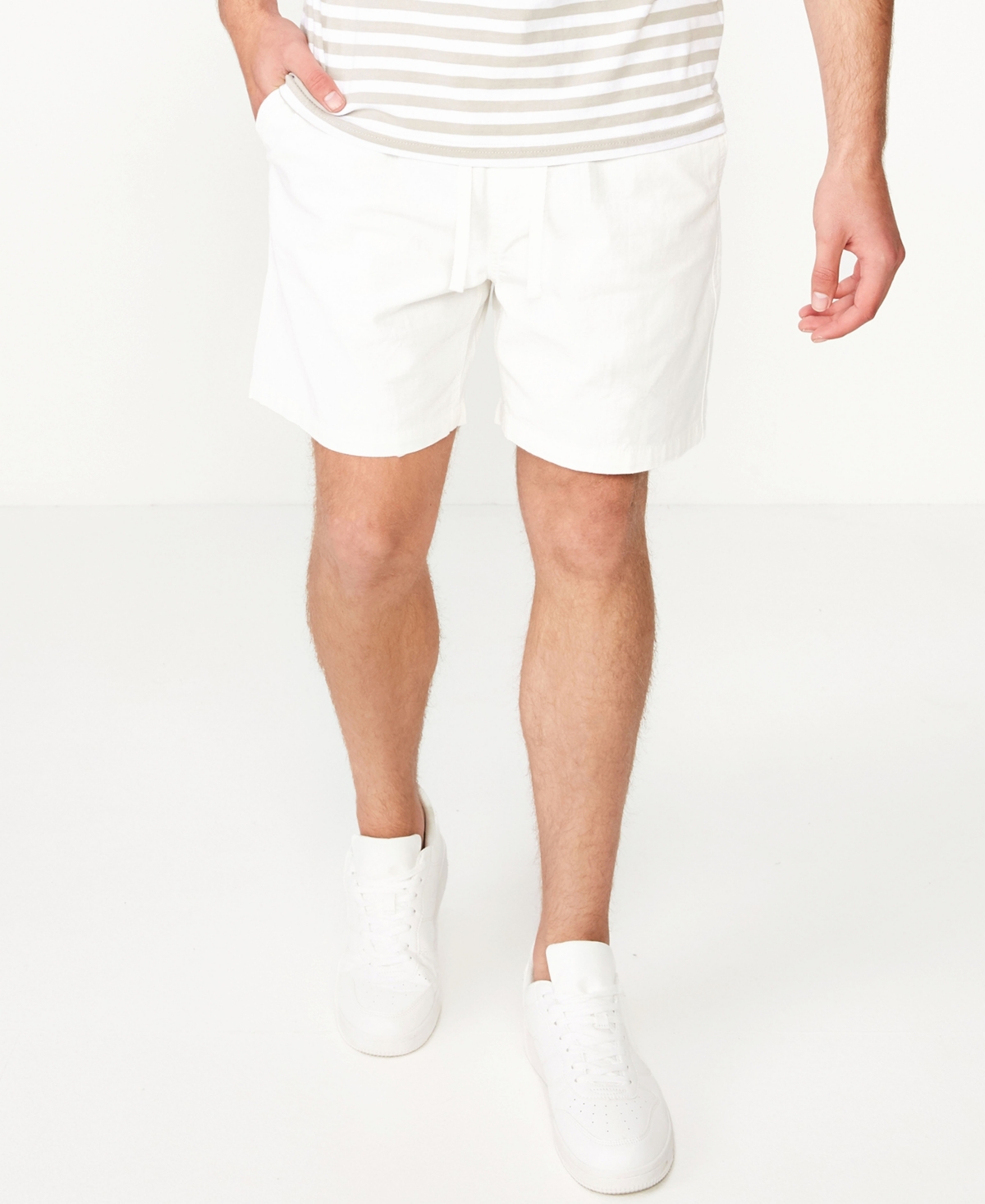 Shop Cotton On Men's Easy Shorts In White Texture
