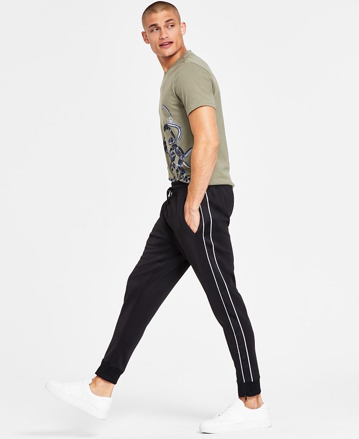 I.N.C. International Concepts Men's Neoprene Track Jogger Pants
