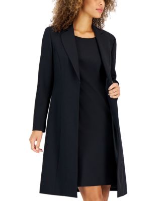 Women's Crepe Topper Jacket & Sheath Dress Suit Set, Regular and Petite