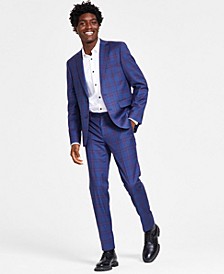 I.N.C. International Concepts® Men's Classic-Fit Tuxedo Shirt & Slim-Fit Plaid Suit Separates, Created for Macy's   
