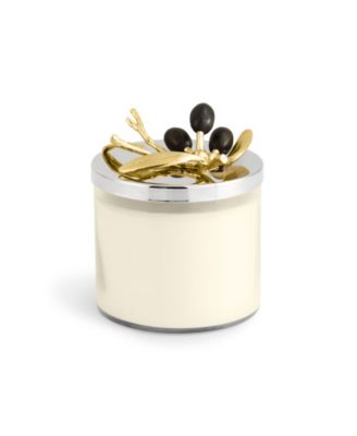 Olive Branch Gold Candle