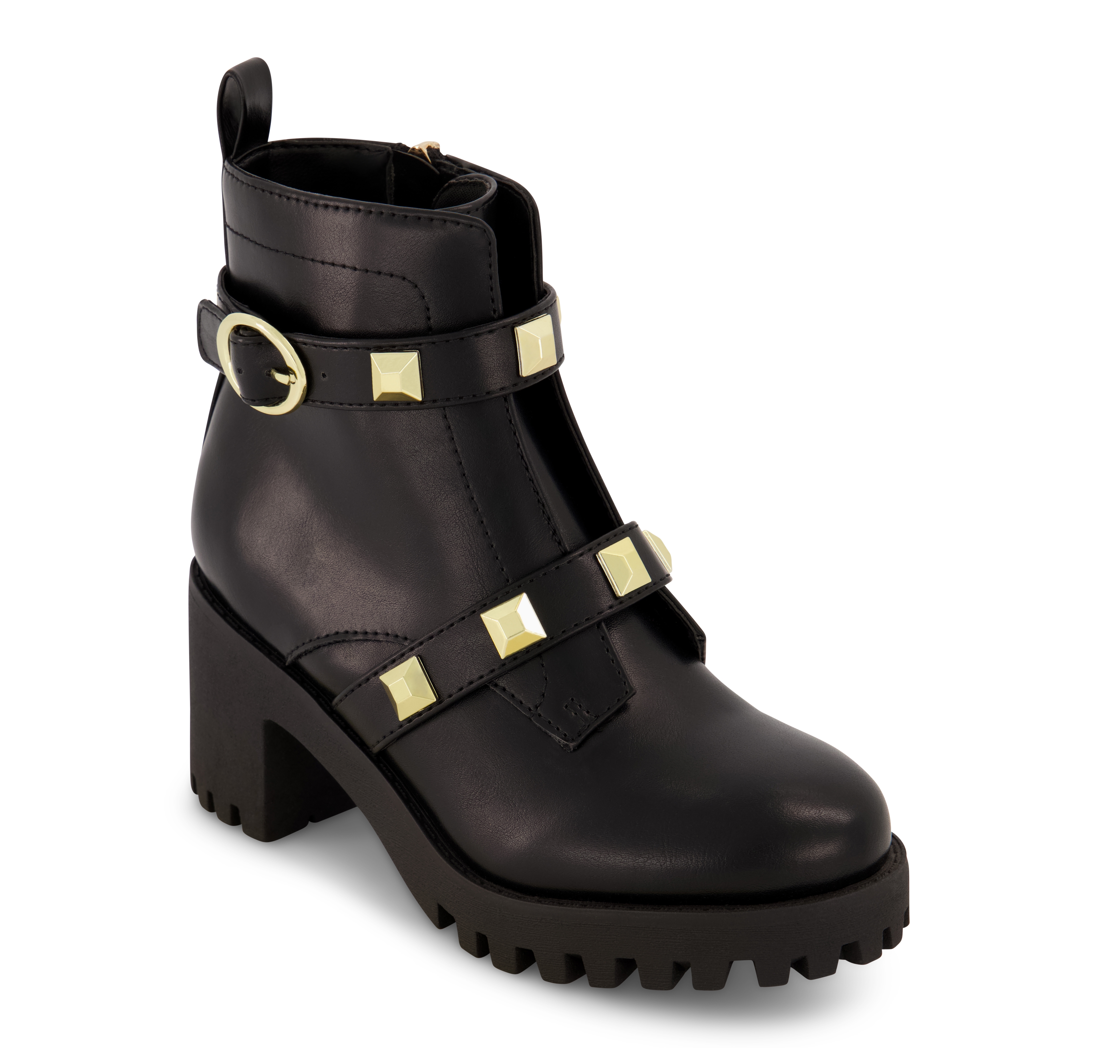 Marc Fisher Little Girls Block Heel Pyramid Ankle Booties