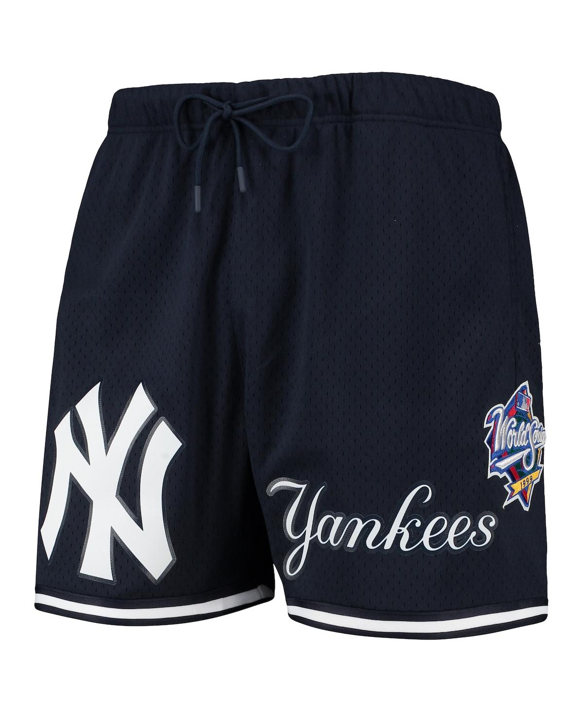 Shop Pro Standard Men's  Navy New York Yankees 1999 World Series Mesh Shorts