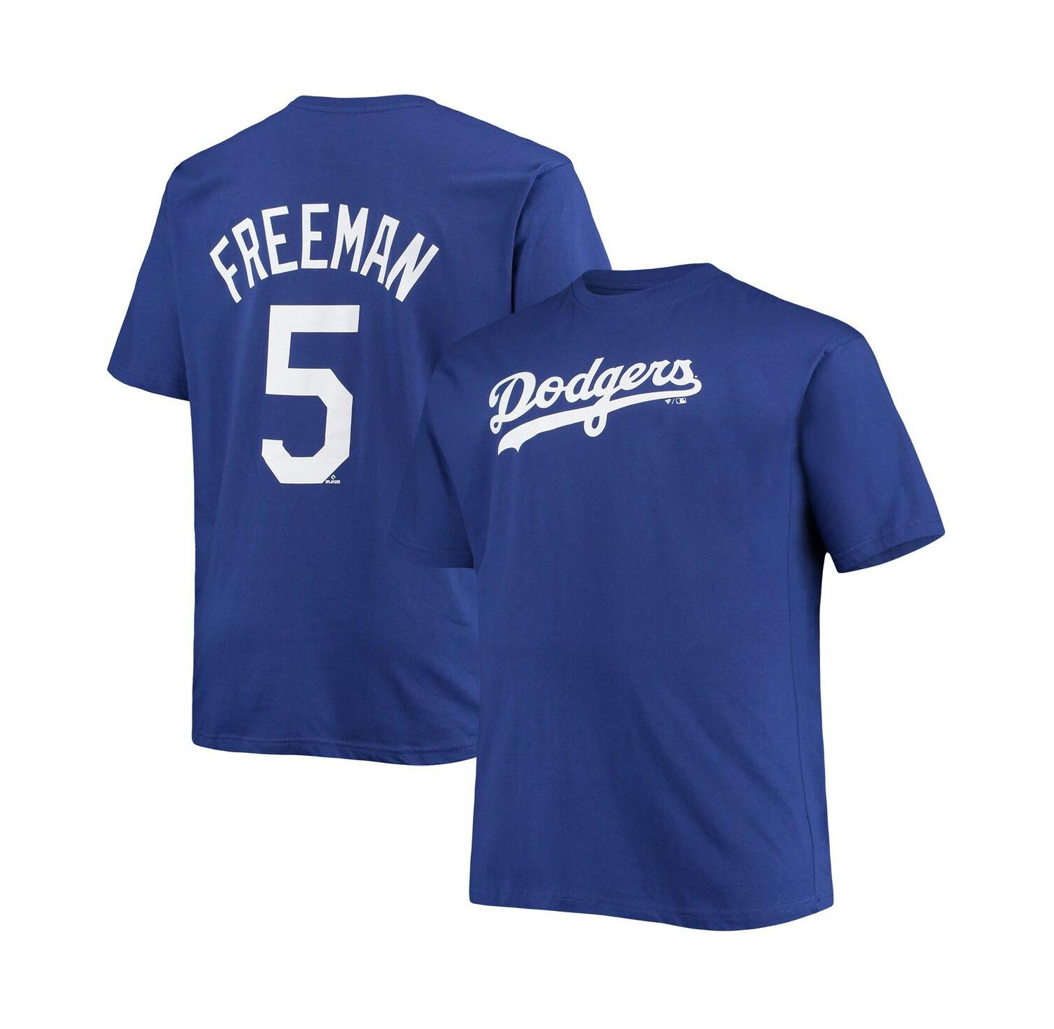 Men's Freddie Freeman Royal Los Angeles Dodgers Big and Tall Name and Number T-shirt