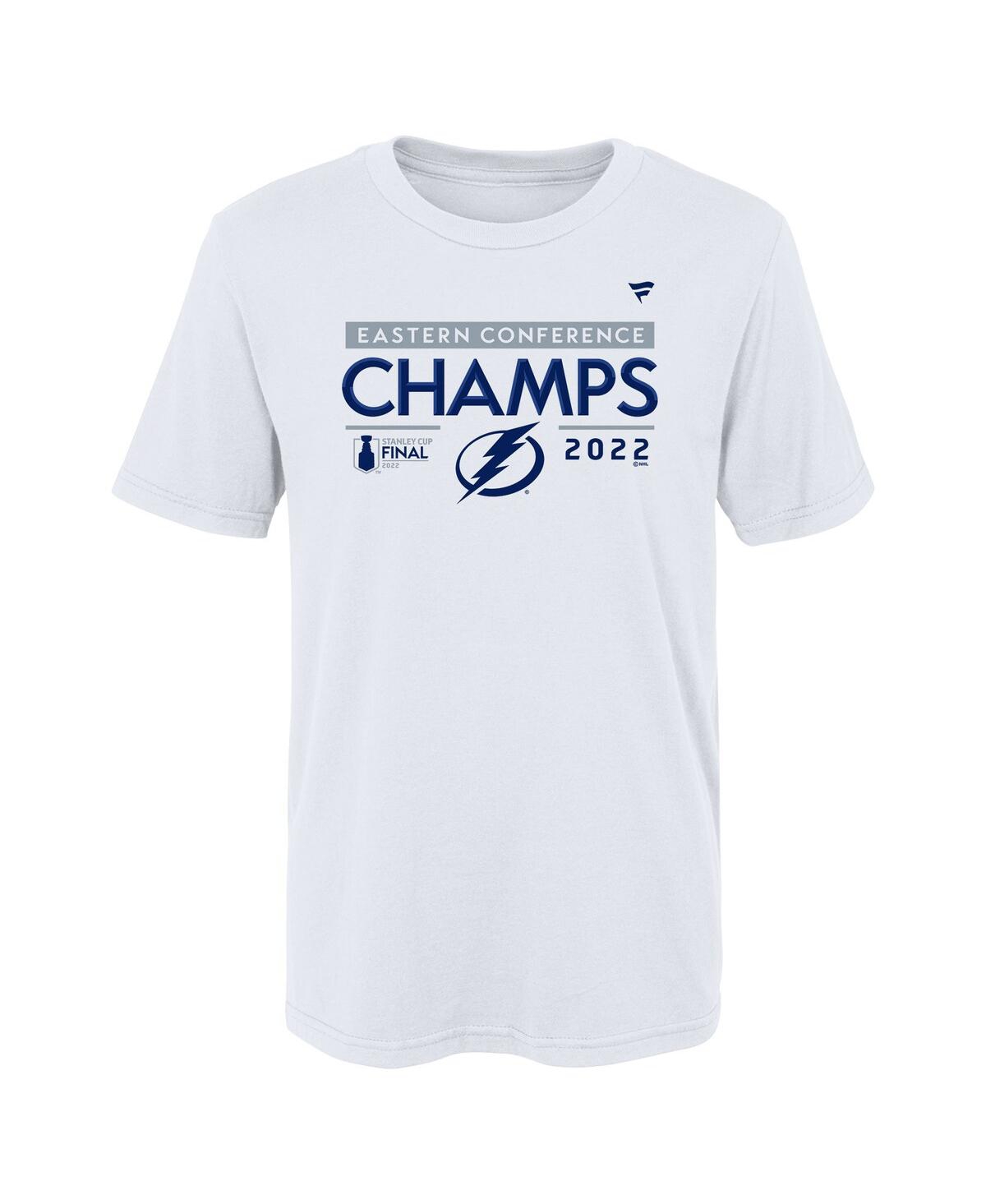 Shop Fanatics Preschool  White Tampa Bay Lightning 2022 Eastern Conference Champions Locker Room T-shirt