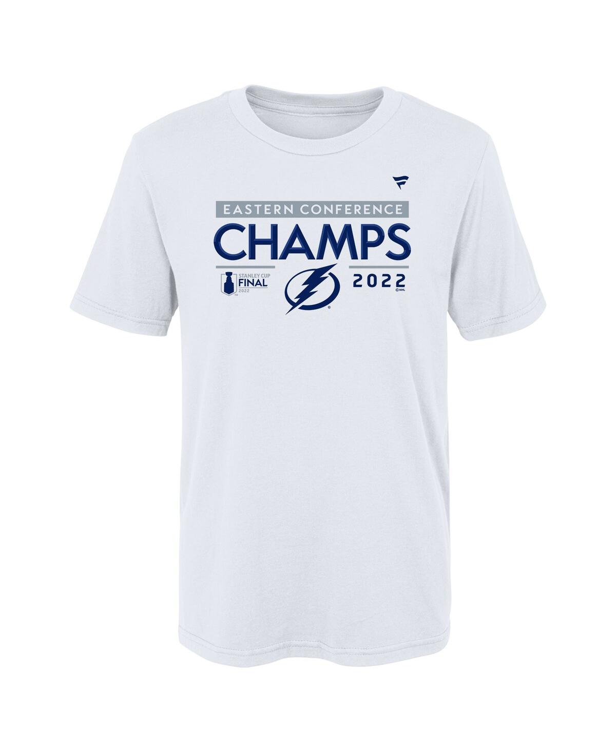Preschool FanaticsTampa Bay Lightning 2022 Eastern Conference Champions Locker Room T-shirt - White