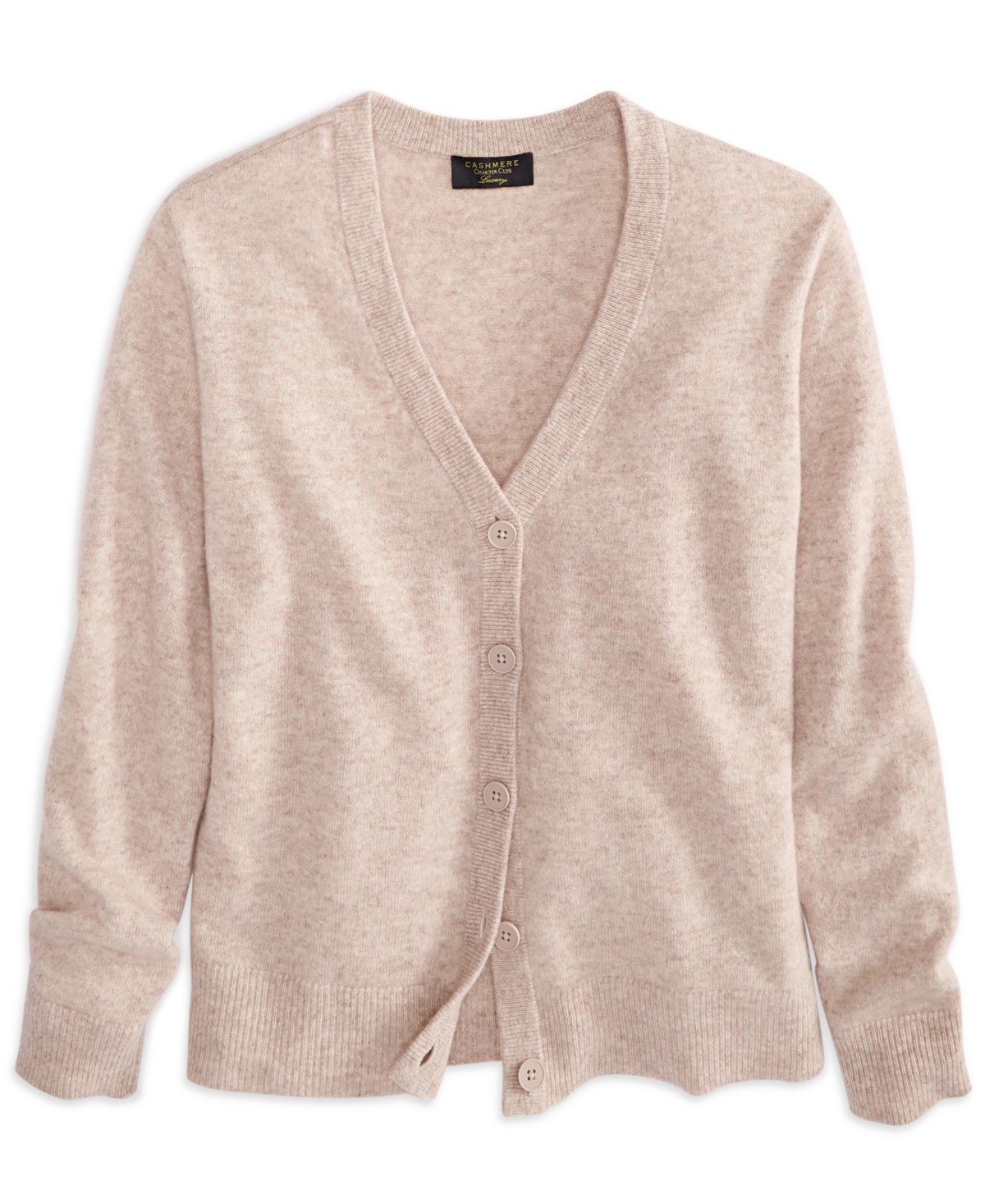 Charter Club Petite 100% Cashmere Cardigan, Created For Macy's In Brown