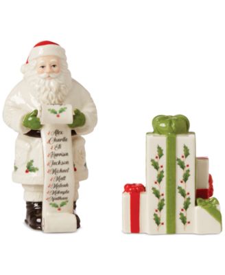 Lenox - Holiday Santa Salt & Pepper Shakers