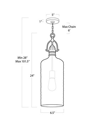 Regina Andrew Design - Bar Pendant