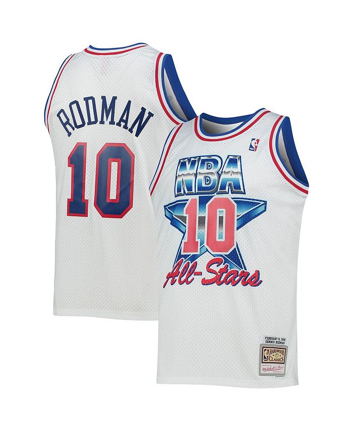 Big & Tall Men's Dennis Rodman Chicago Bulls Nike Authentic White Jersey