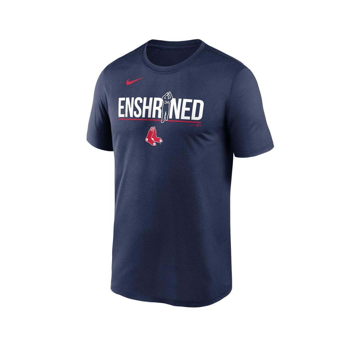 Men's David Ortiz Navy Boston Red Sox Legend Enshrined Performance T-shirt