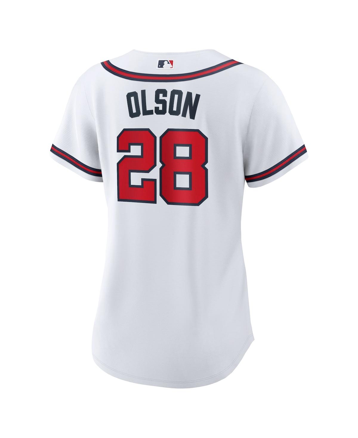 Women's Nike Matt OlsonAtlanta Braves Home Replica Player Jersey - White