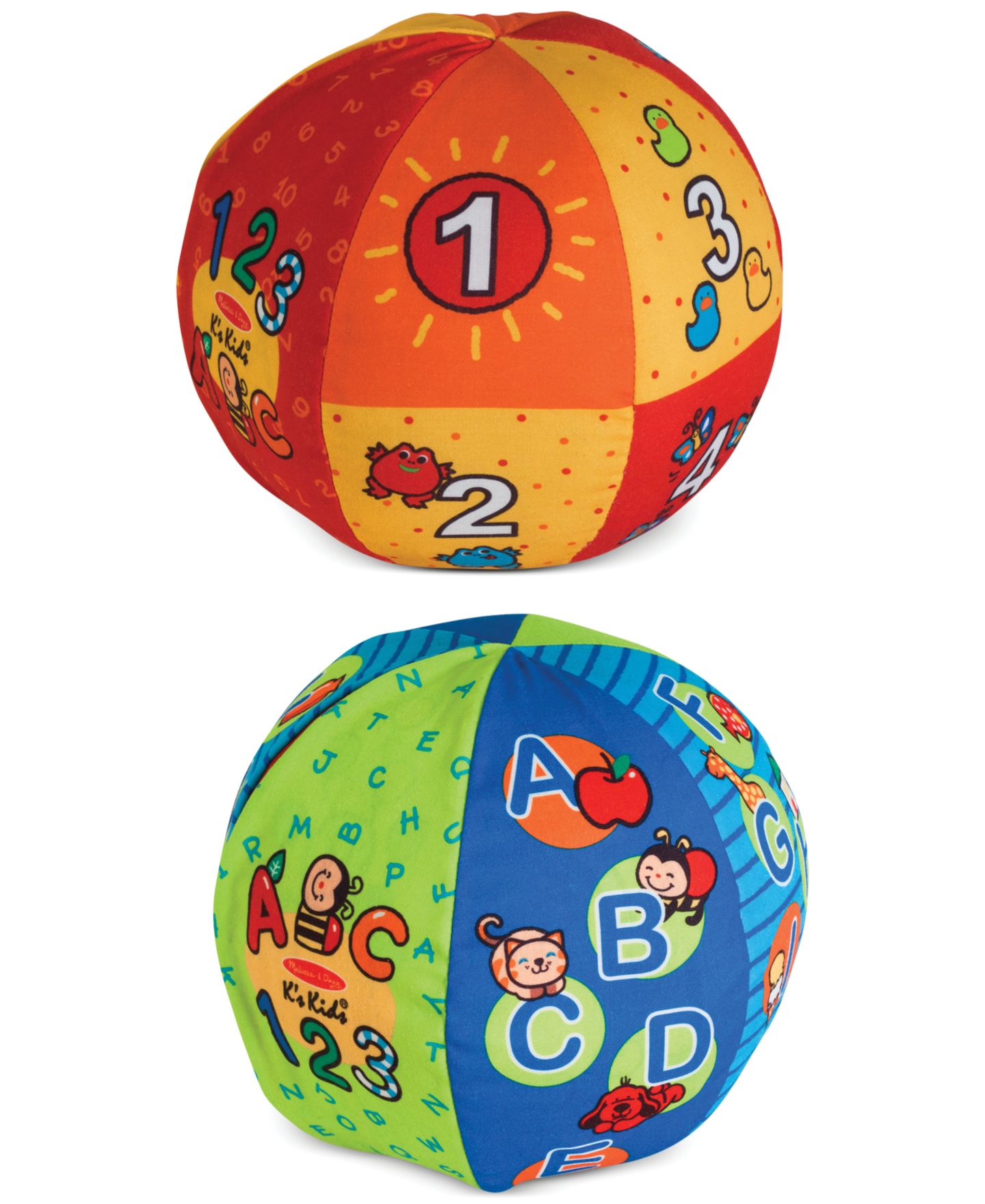 Детская игрушка Melissa and Doug K's Kids 2-in-1 Talking Ball Gross Motor, Ages 6 Months+ — фото 2