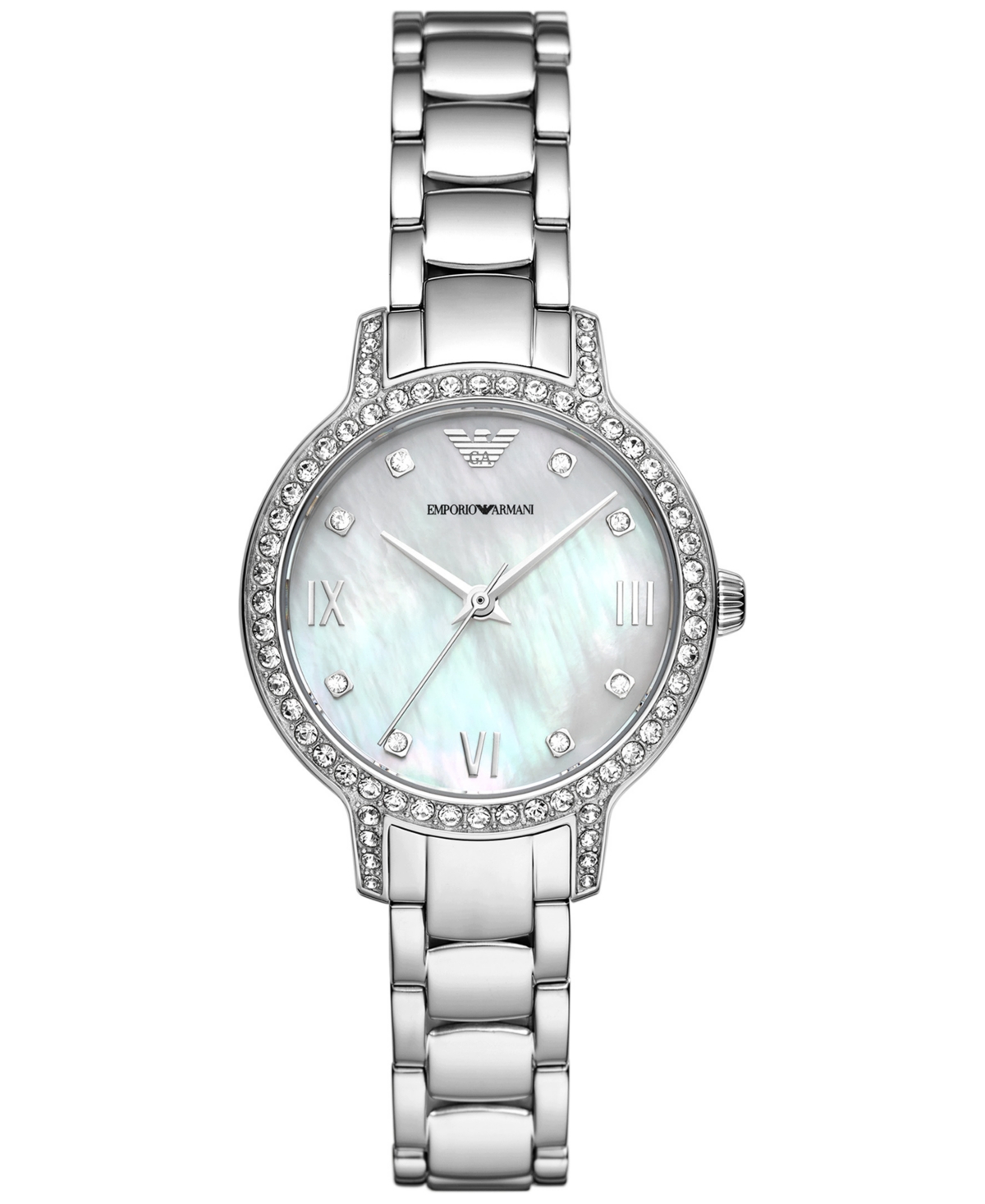 Emporio Armani Women's Stainless Steel Bracelet Watch 32mm In Silver