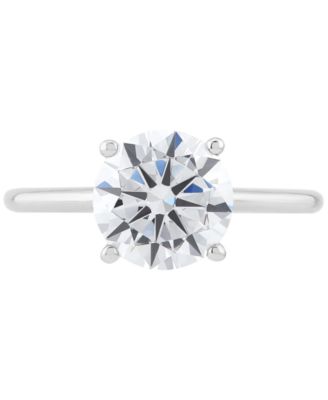 IGI Certified Lab Grown Diamond Solitaire Engagement Ring (2-1/2 ct. t.w.) in 14k White Gold or 14k Gold & White Gold