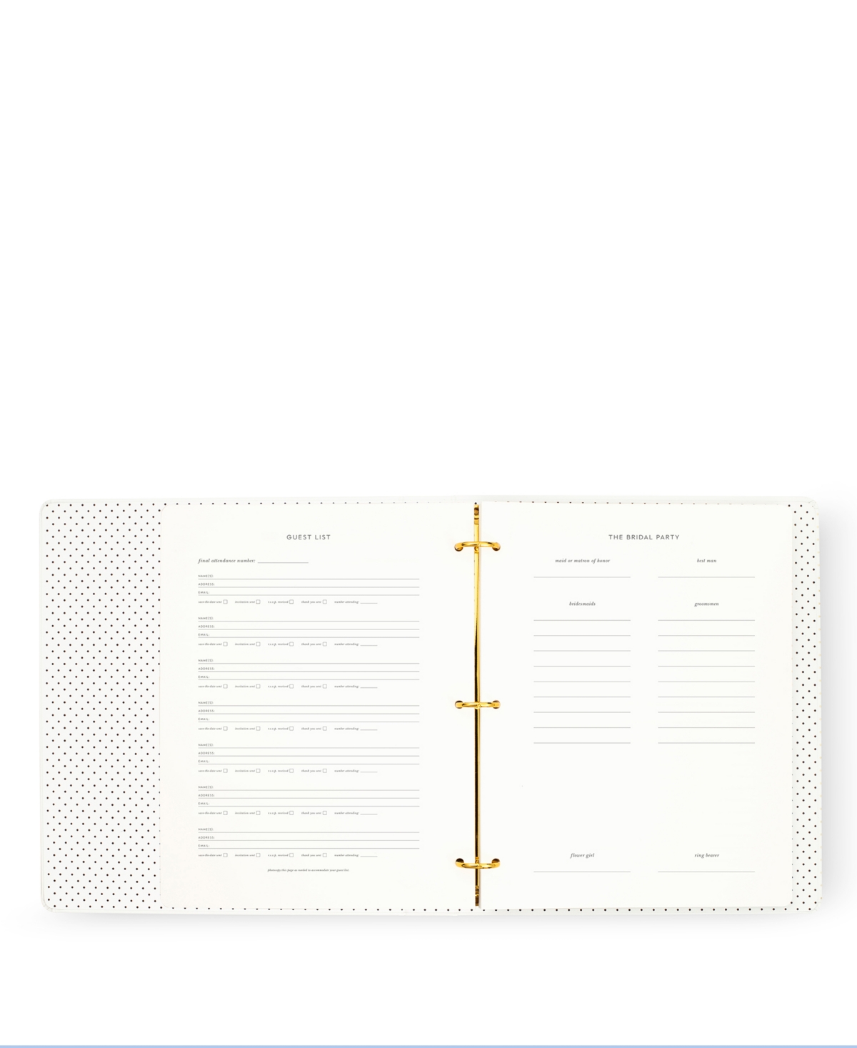 Kate Spade Bridal Planner