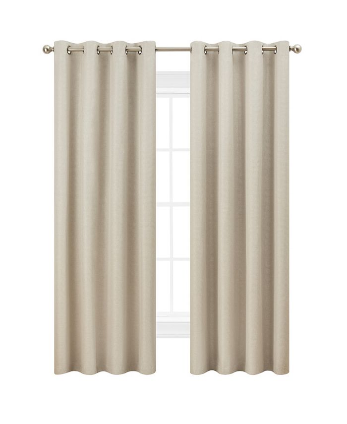 Nautica Providence Ultimate Blackout Grommet Window Curtain Panel Set
