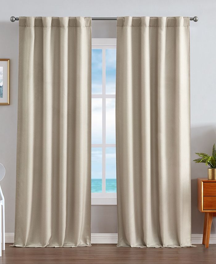 Nautica Virginia Ultimate Blackout Back Tab Window Curtain Panel Set