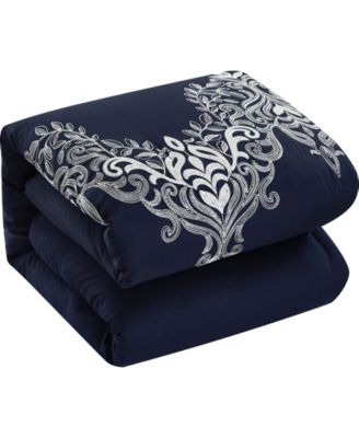Stratford Park Fannie 7 Piece Comforter Set In Blue